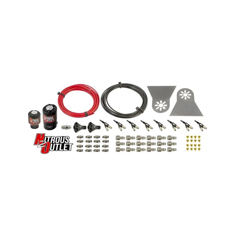 00-10480-H 8-Cyl Solenoids Forward Direct Port Conversion Kit, .122 Nitrous Solenoid