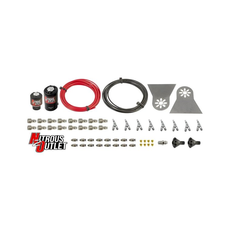 00-10480-L-SBT 8-Cyl Solenoids Forward Direct Port Conversion Kit, .112 Nitrous Solenoid