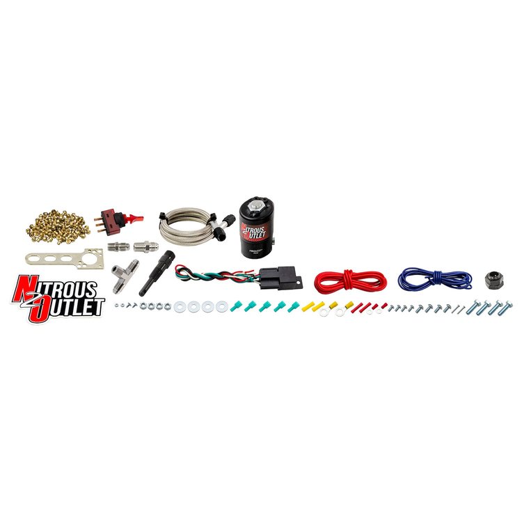00-10902 Single To Dual-Stage Dry Conversion Kit, Braided Hoses