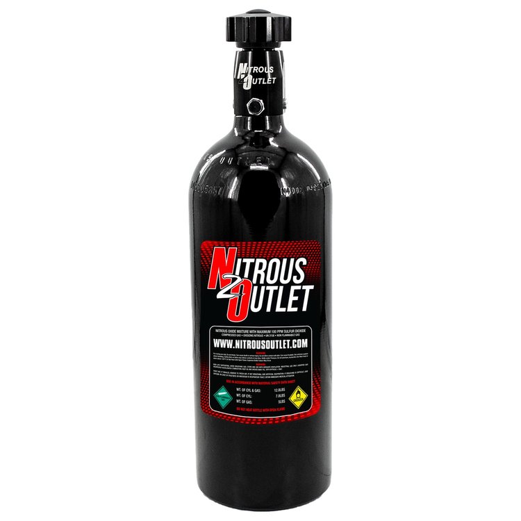 00-30130 5lb Nitrous Bottle, .508 ID Billet Valve