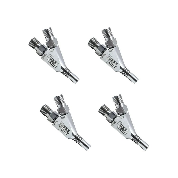 00-40011-Dry-4 Vortex Ti 1/16 in. NPT Dry Dual-Stage Nozzle, 4 Pack/Straight Annular Discharge/Titanium