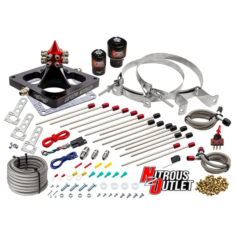 00-459002-00 4500 Kraken Plate System, Braided Hose/.178 MOD Trashcan Nitrous Solenoid/.310 Fuel Solenoid