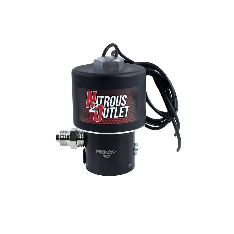 00-50011-6K Kraken .178 MOD in.Trashcan in. Nitrous Solenoid, Aluminum Base/Raised Inlet/6AN Inlet/Outlet Fittings, 18 Amp Draw