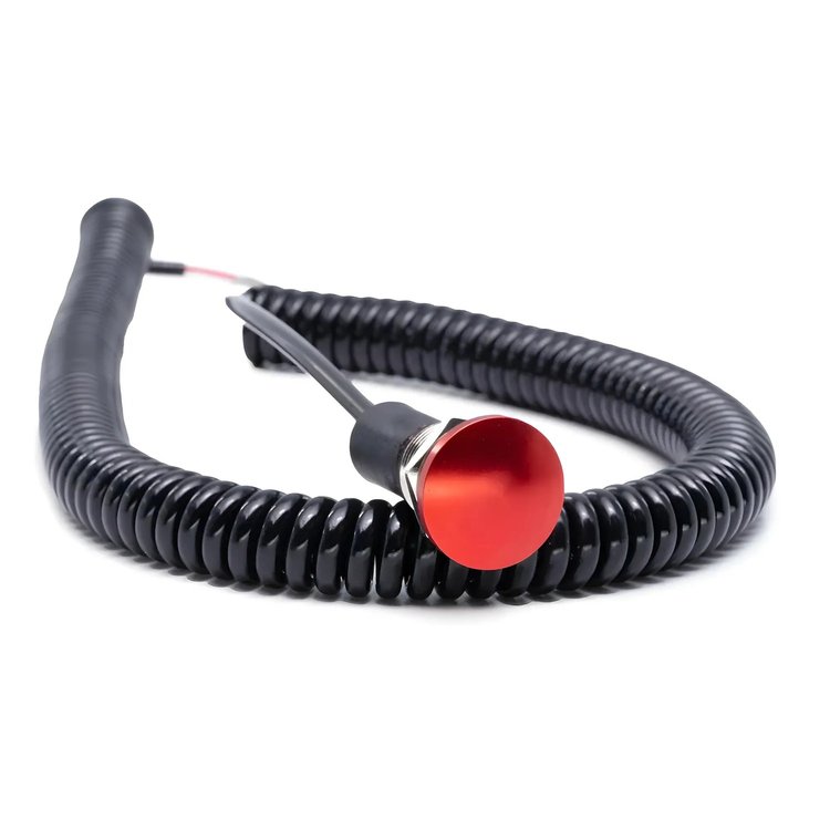 00-51032 Momentary Mushroom Cap Push-Button w/Spiral Stretch Cord