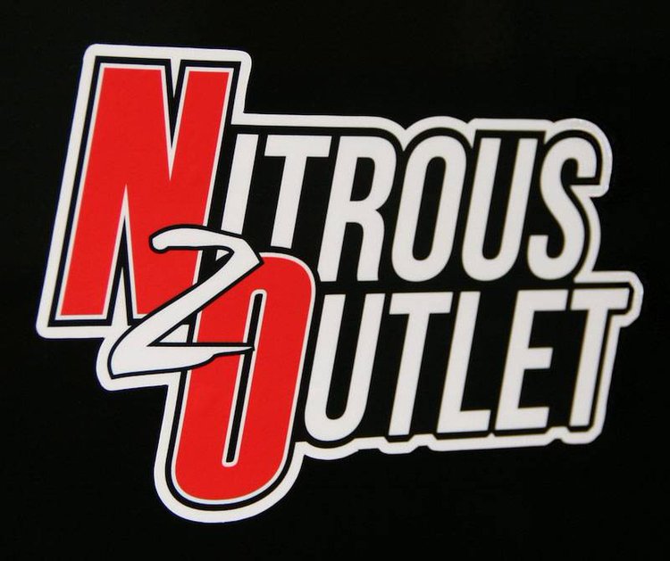 00-57010 Promotional Sticker Die Cut Red/White, Black Outline, 6 in.X 4 in.