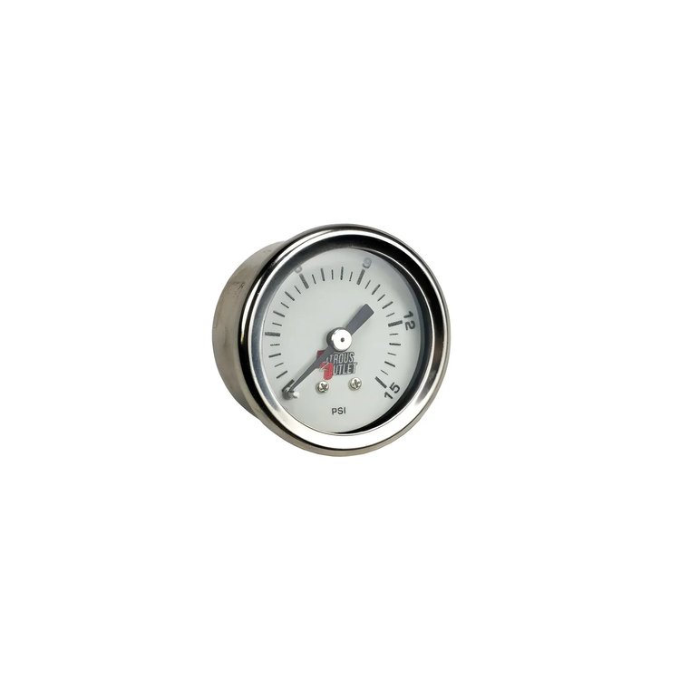 00-63003-6 Fuel Pressure Gauge, 6AN Manifold, 0-15 psi