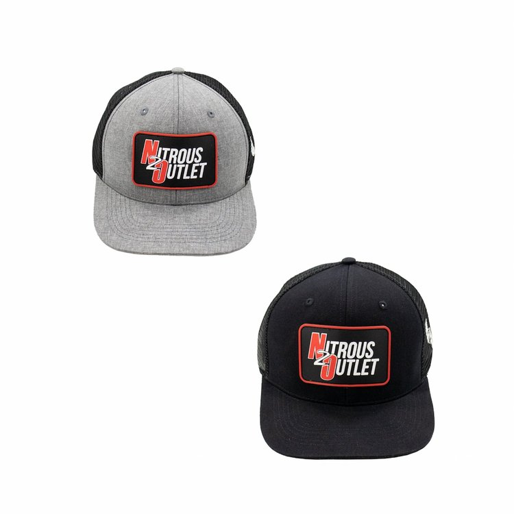 00-91024-BL Mesh Snapback Patch Cap, Black