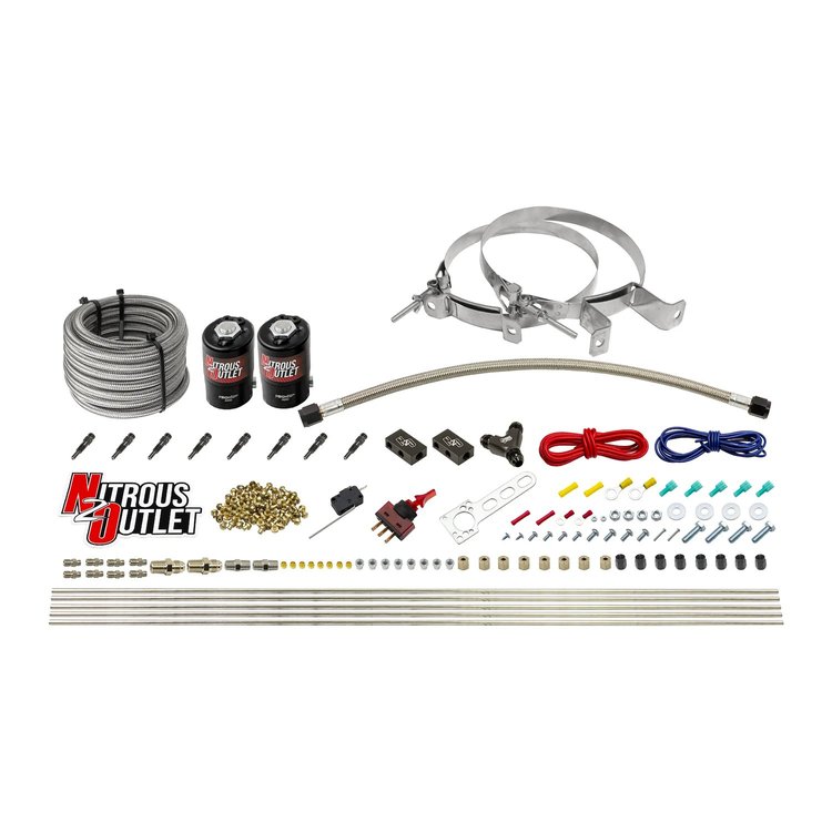 00-10432-H-SBT-00 Dry 8-Cyl Direct Port System, Two .122 Nitrous Solenoids