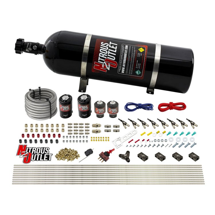 00-10433-ALC-H-15 8-Cyl Direct Port System, Two .122 Nitrous Solenoids