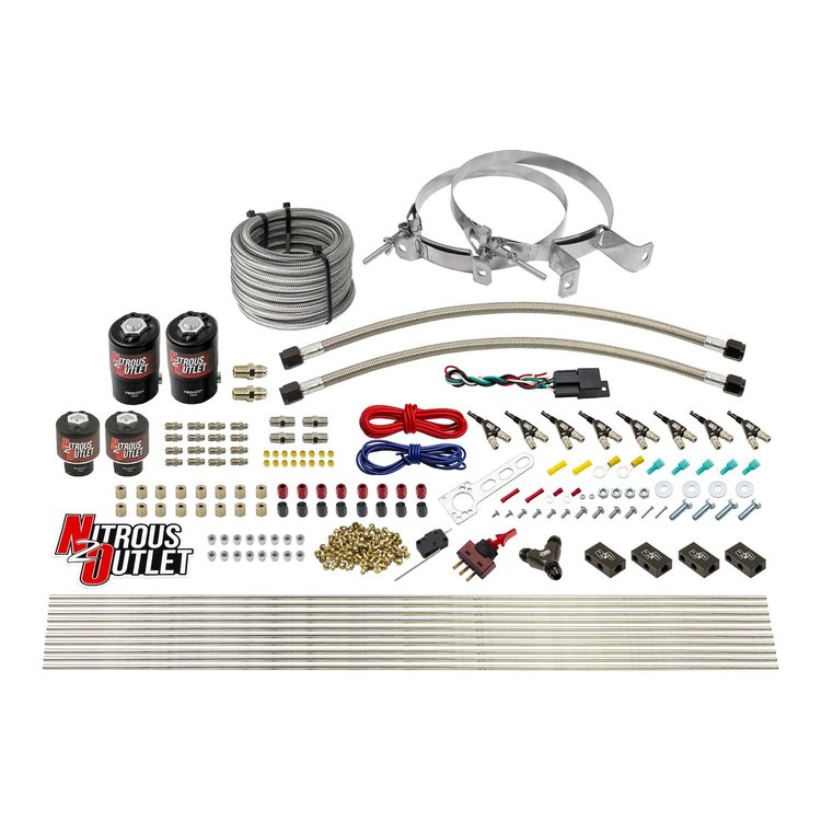 00-10434-E85-L-00 8-Cyl Direct Port System, Two .112 Nitrous Solenoids