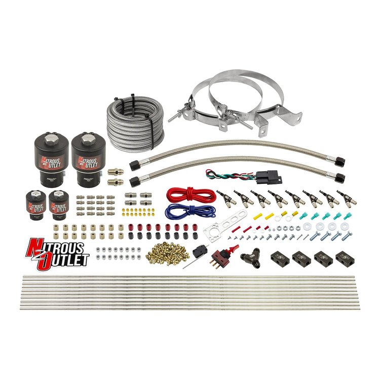 00-10434-E85-T-00 8-Cyl Direct Port System, Two .178 Trashcan Nitrous Solenoids