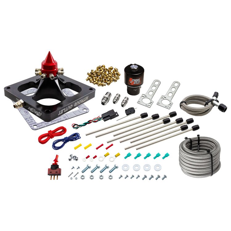 00-45900-DRY1-SF 4500 Dry Kraken Plate Solenoid Forward Conversion Kit, Braided Hose/.178 MOD Trashcan Nitrous Solenoid