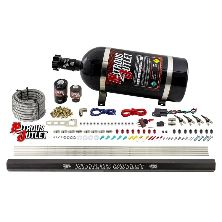 00-10362-E85-R-10 4-Cyl Direct Port System, .122 Nitrous Solenoids
