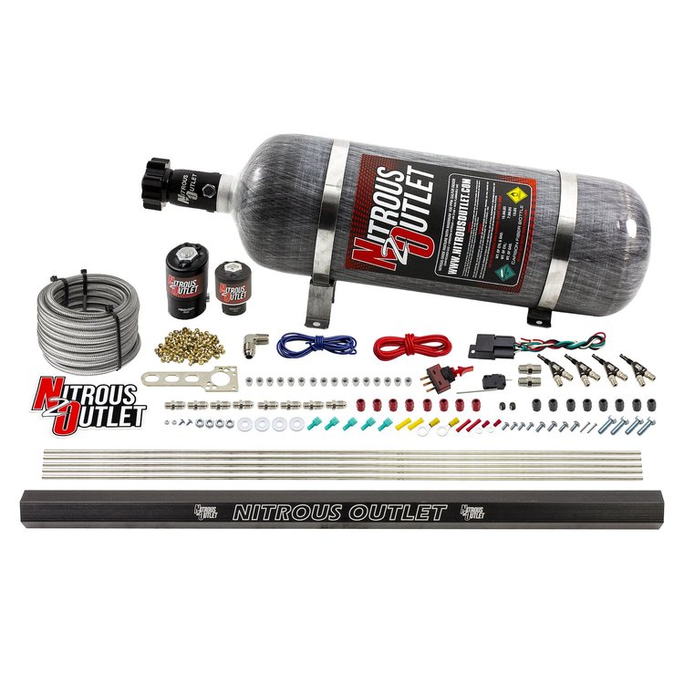 00-10362-E85-R-12 4-Cyl Direct Port System, .122 Nitrous Solenoids