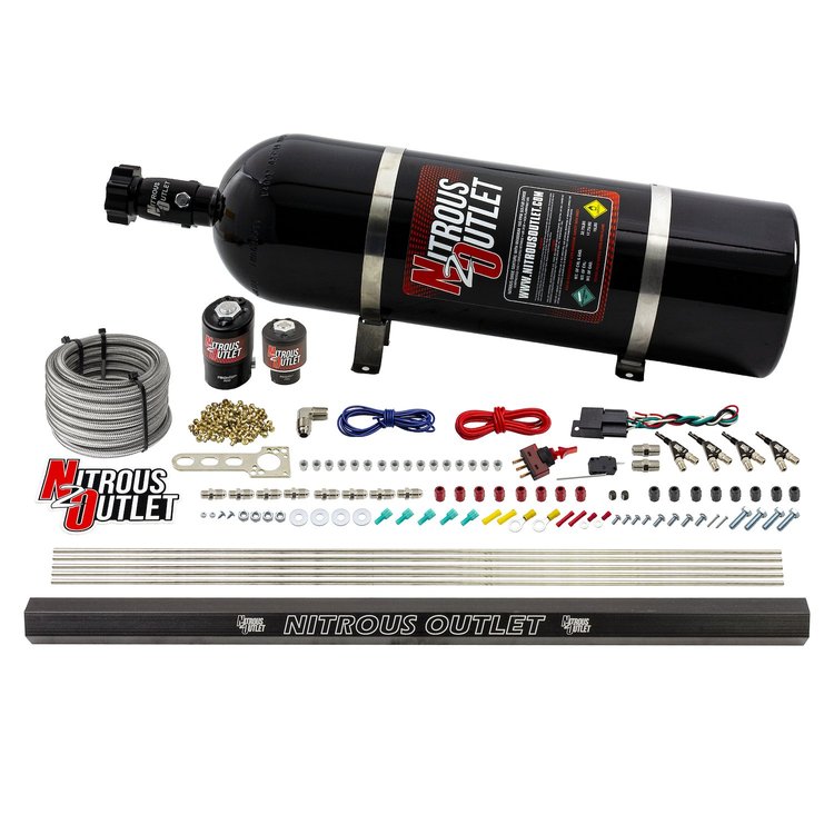 00-10362-E85-R-15 4-Cyl Direct Port System, .122 Nitrous Solenoids