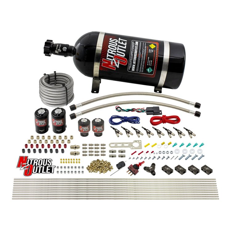 00-10433-E85-H-10 8-Cyl Direct Port System, Two .122 Nitrous Solenoids