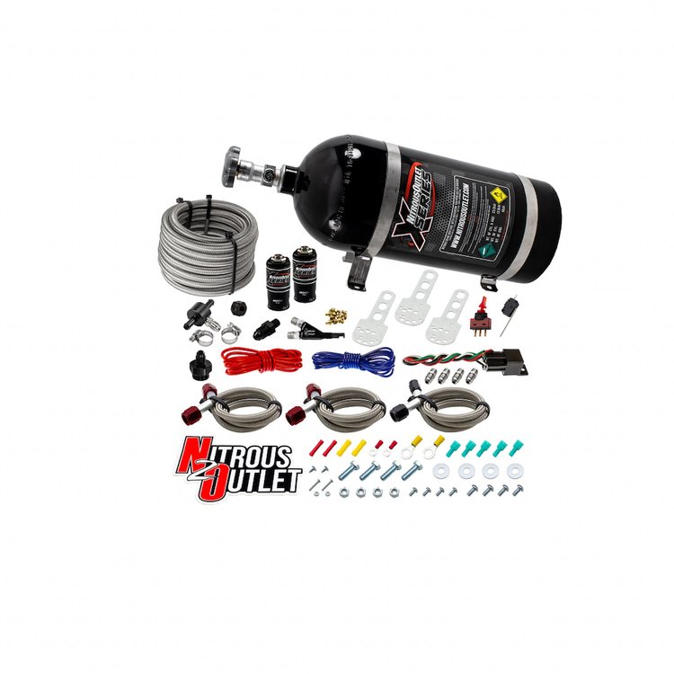 X-Series Universal EFI Single Nozzle Wet Nitrous System [10 lb. Bottle]
