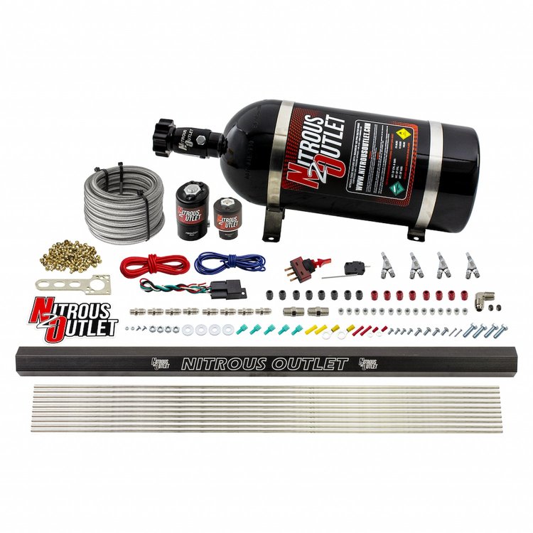 00-10362-E85-R-SBT-15 4-Cyl Direct Port System, .122 Nitrous Solenoids