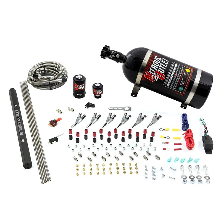 00-10398-E85-R-SBT-10 6-Cyl Direct Port System, .122 Nitrous Solenoids