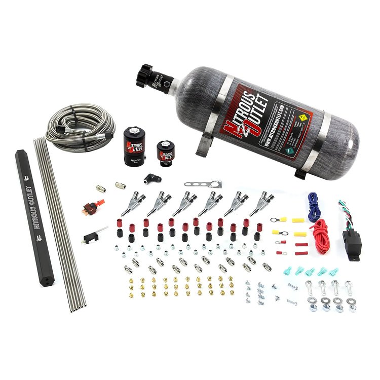 00-10398-E85-R-SBT-12 6-Cyl Direct Port System, .122 Nitrous Solenoids