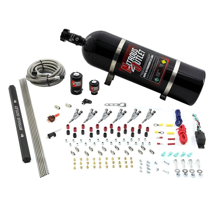 00-10398-E85-R-SBT-15 6-Cyl Direct Port System, .122 Nitrous Solenoids