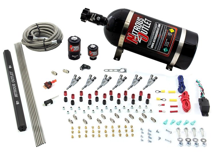 00-10399-E85-R-SBT-00 6-Cyl Direct Port System, .122 Nitrous Solenoids