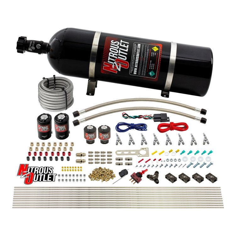 00-10433-E85-L-SBT-15 8-Cyl Direct Port System, Two .112 Nitrous Solenoids