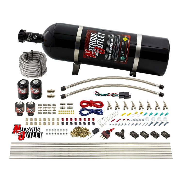 00-10434-E85-H-SBT-15 8-Cyl Direct Port System, Two .122 Nitrous Solenoids