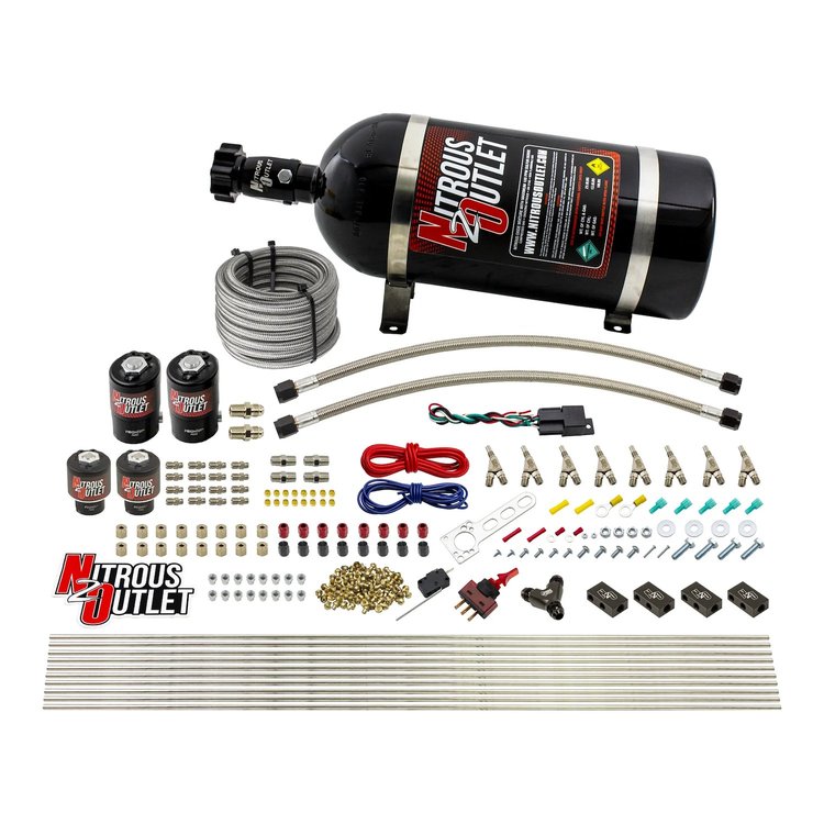 00-10434-E85-L-SBT-10 8-Cyl Direct Port System, Two .112 Nitrous Solenoids