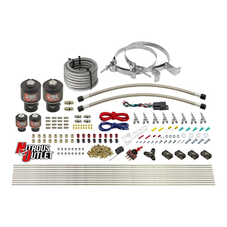 00-10434-E85-T-SBT-00 8-Cyl Direct Port System, Two .178 Trashcan Nitrous Solenoids
