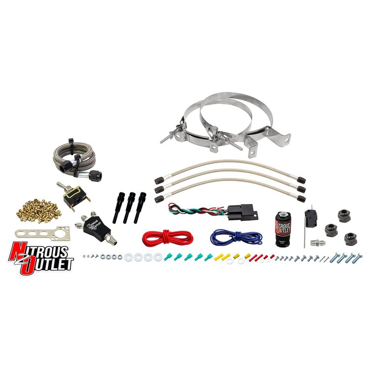 50-10003-00 Powersports EFI 3-Cyl Dry Nozzle System, Aluminum 90-Degree Nozzle, 2030405060 HP, No Bottle
