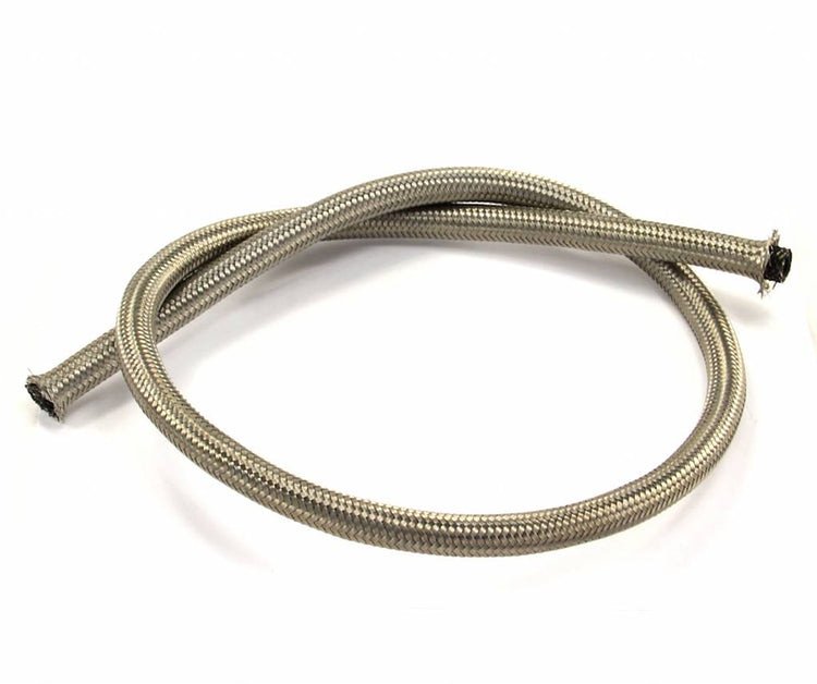 60-58201-06 Flo Supply 6AN Stainless Steel Braided Hose, Synthetic Rubber Liner