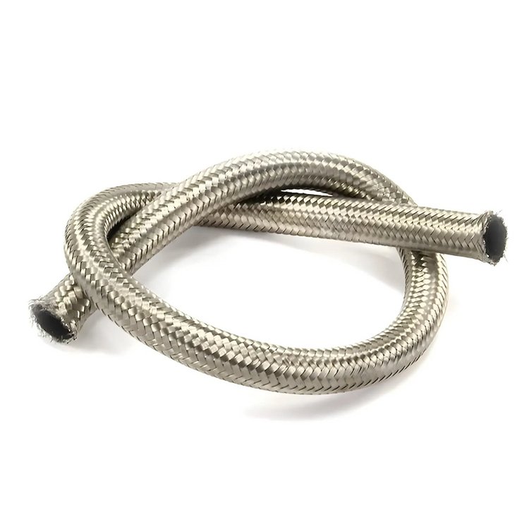 60-58204-08 Flo Supply 8AN Stainless Steel Braided Hose, PTFE Liner