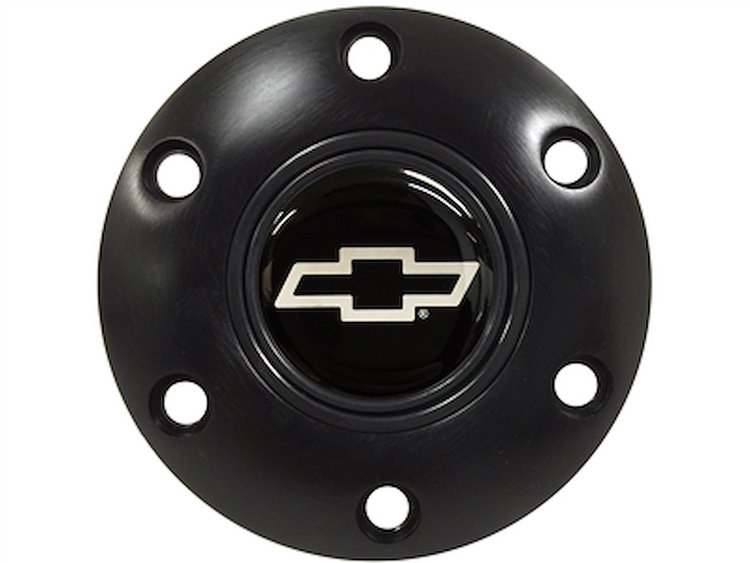 S6 Horn Button Cap Silver Chevy Bowtie Emblem