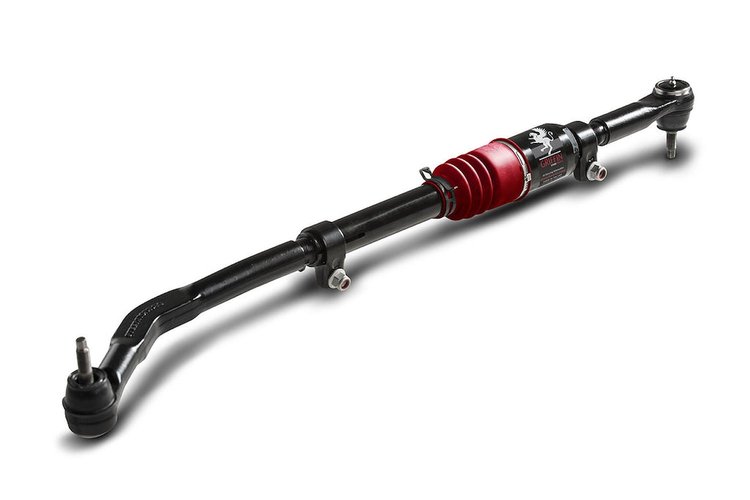78072002 Yeti XD Drag Link Top Mount Drilled Knuckle w/ Griffin Attenuator for 2007-2018 Jeep Wrangler JK [Red Bellow]