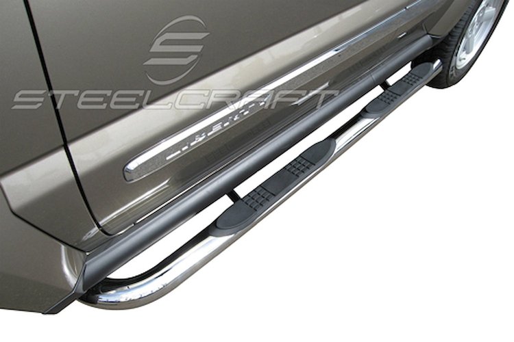 Black Powdercoat Nerf Bars 2002-2007 Jeep Liberty