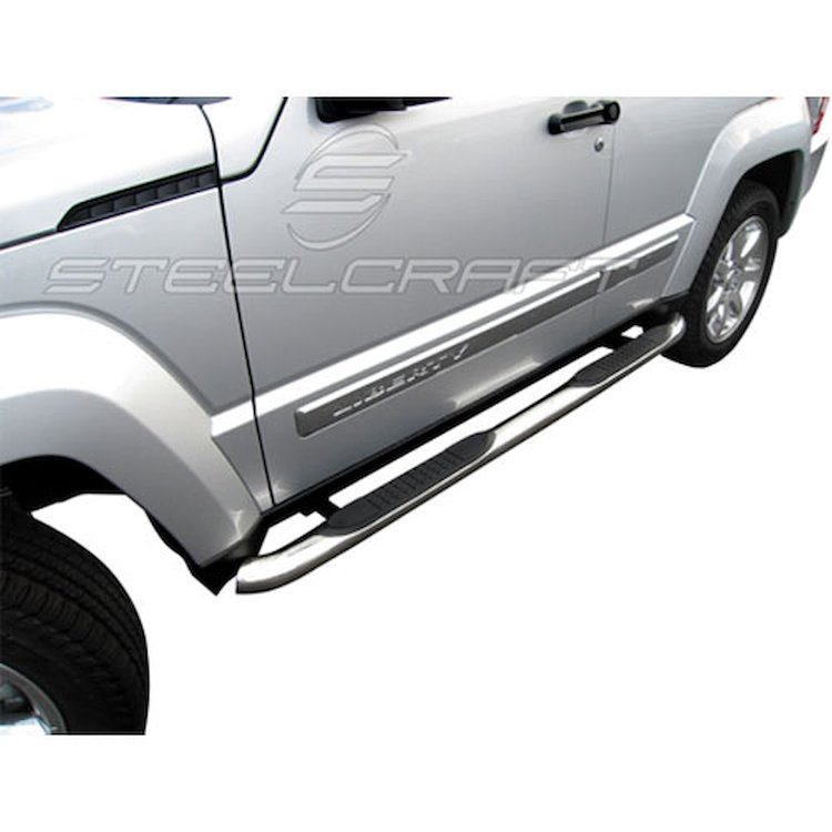 Black Powdercoat Nerf Bar 2008-2012 Jeep Liberty