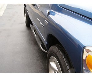 Black Powdercoated Nerf Bars 2015-2017 Dodge Ram Regular Cab