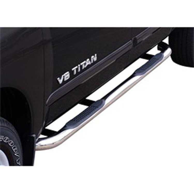 3 in. Round Side Bar Polished Stainless Steel