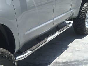 Polished Stainless Steel Nerf Bars 2005-2012 Frontier Pickup Crew Cab