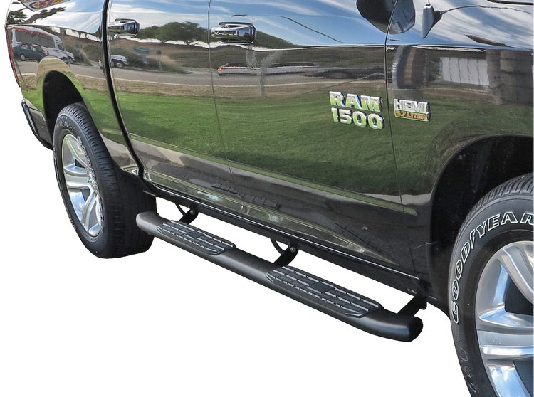 4X Series 4" Oval Side Bars 2002-2008 Dodge Ram Quad Cab