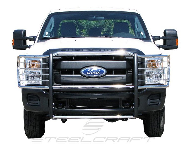 Grill Guards provide a secure base for your headlights and grill to ensure years of durability. Feat