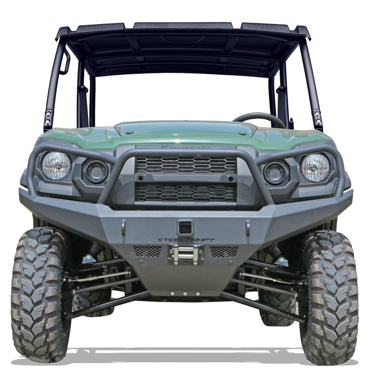 70-2000 Front Bumper Replacement Kawasaki Mule Pro-FX/FXT/DX/DXT UTV [Fine Textured Black]