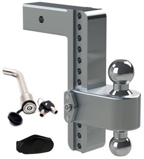 Turnover Ball 10" Drop Hitch with 2" Shank Keyed Alike