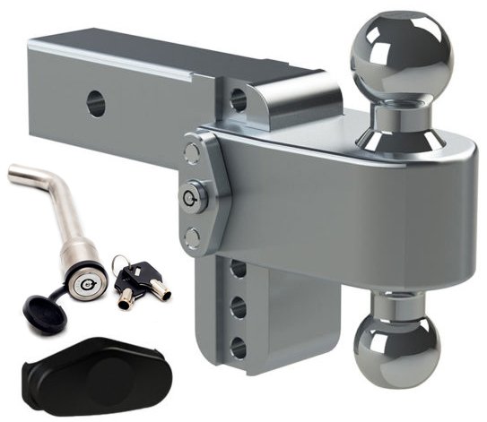Turnover Ball 4" Drop Hitch with 2.5" Shank Keyed Alike