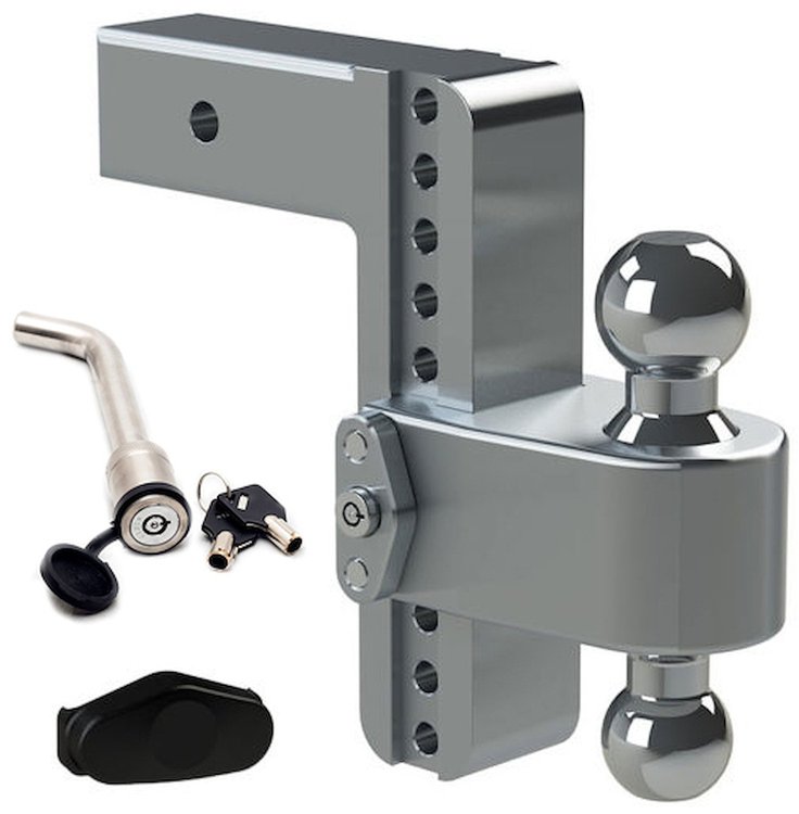 Turnover Ball 8" Drop Hitch with 2.5" Shank Keyed Alike