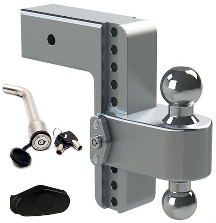 Turnover Ball 8" Drop Hitch with 3" Shank Keyed Alike