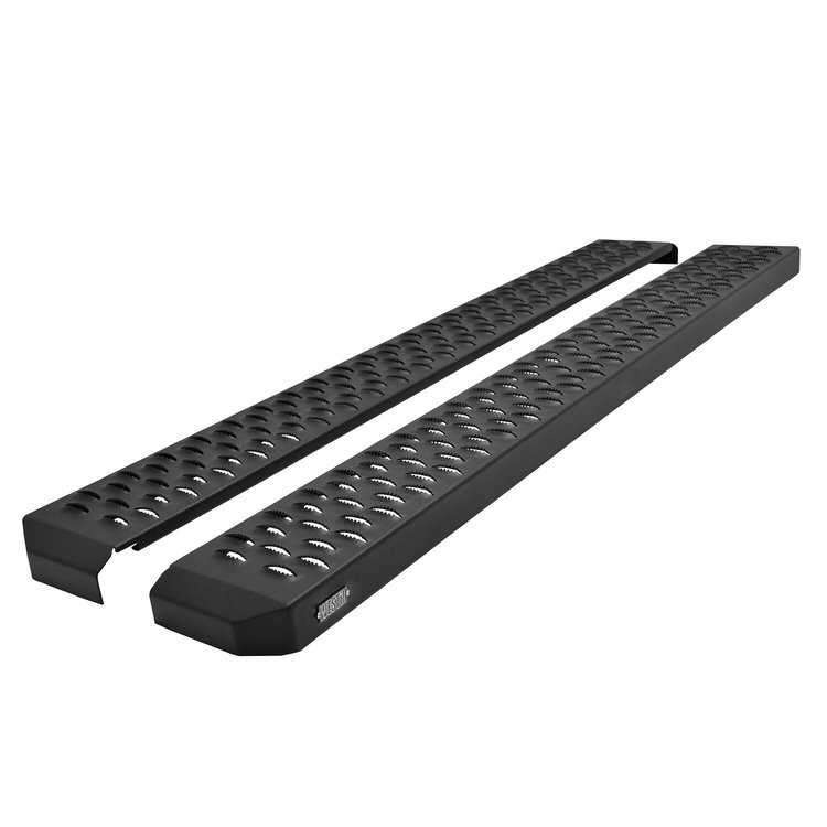 Grate Steps Running Boards fits Select Late-Model Ford Bronco 2-Door [Textured Black Powder-Coated Finish]