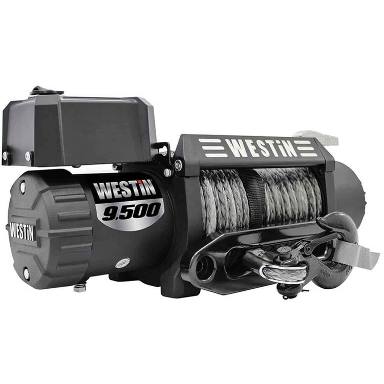 Off-Road Series 12V 9500LBS Synthetic Rope Winch