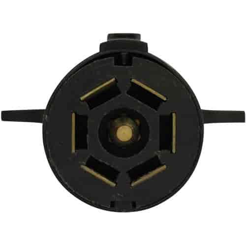 7-Way RV Round Plastic Trailer Side Connector
